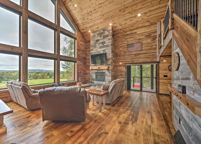 Galena Cabin W/ Wraparound Porch & Game Room!